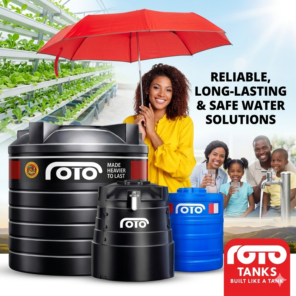 1,000 L plastic water storage tank